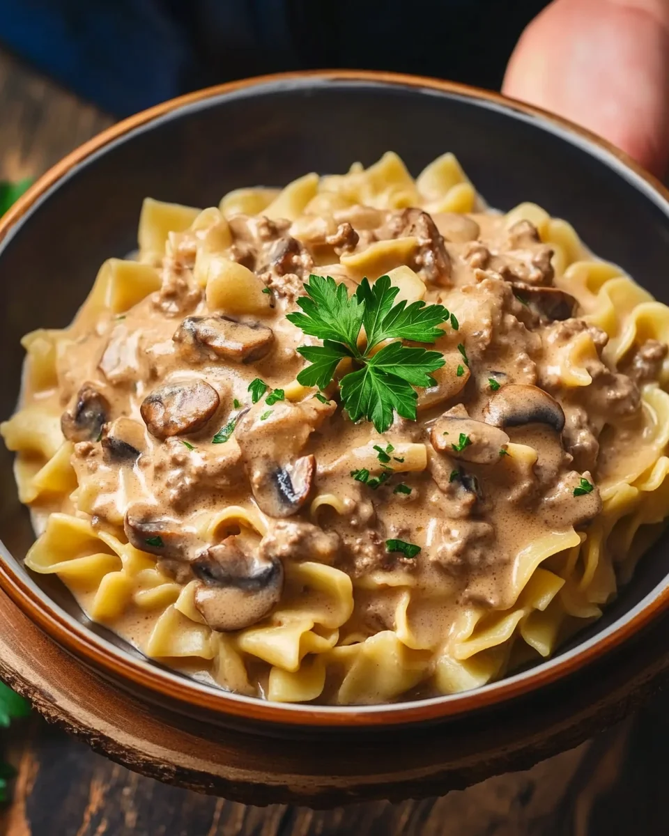 Easy Ground Beef Stroganoff Recipe in 30 Minutes