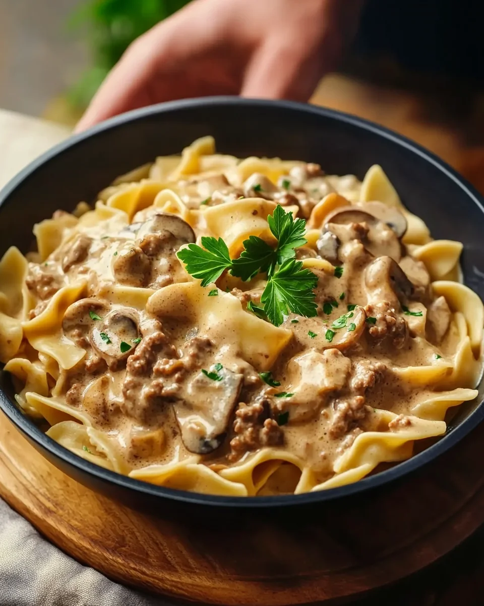 Easy Ground Beef Stroganoff Recipe in 30 Minutes