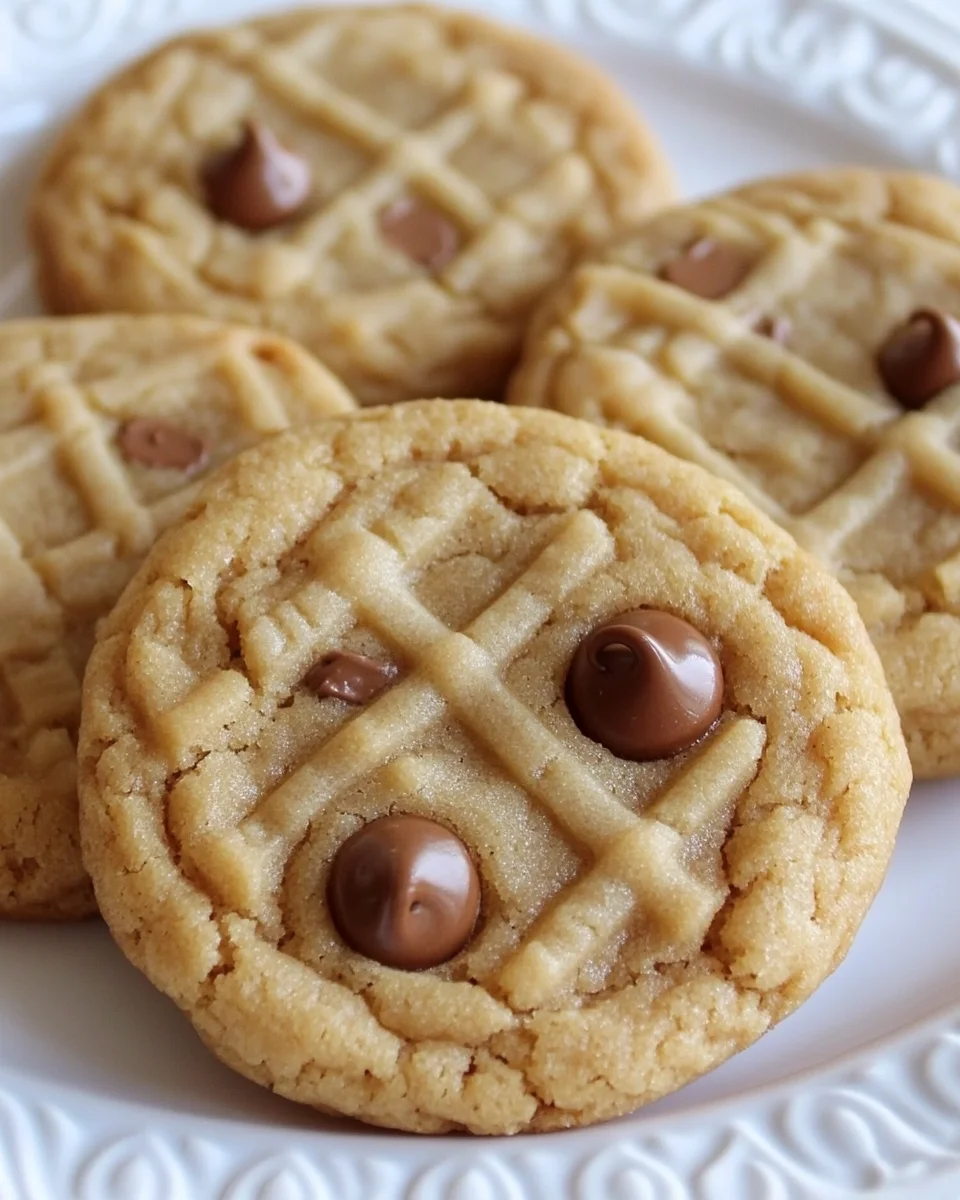 4 Ingredient Peanut Butter Cookies