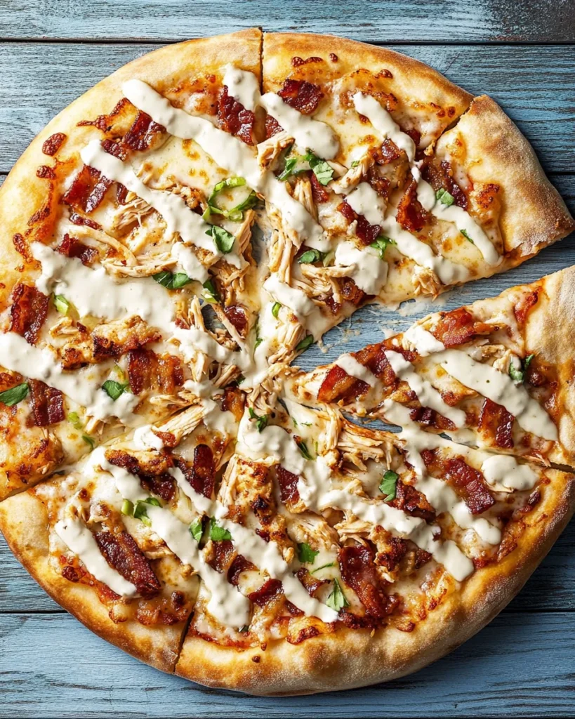 Chicken Bacon Ranch Pizza