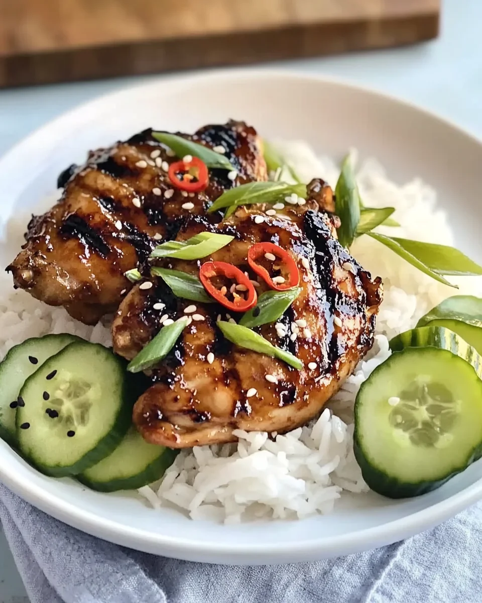 Vibrant Asian chicken marinade