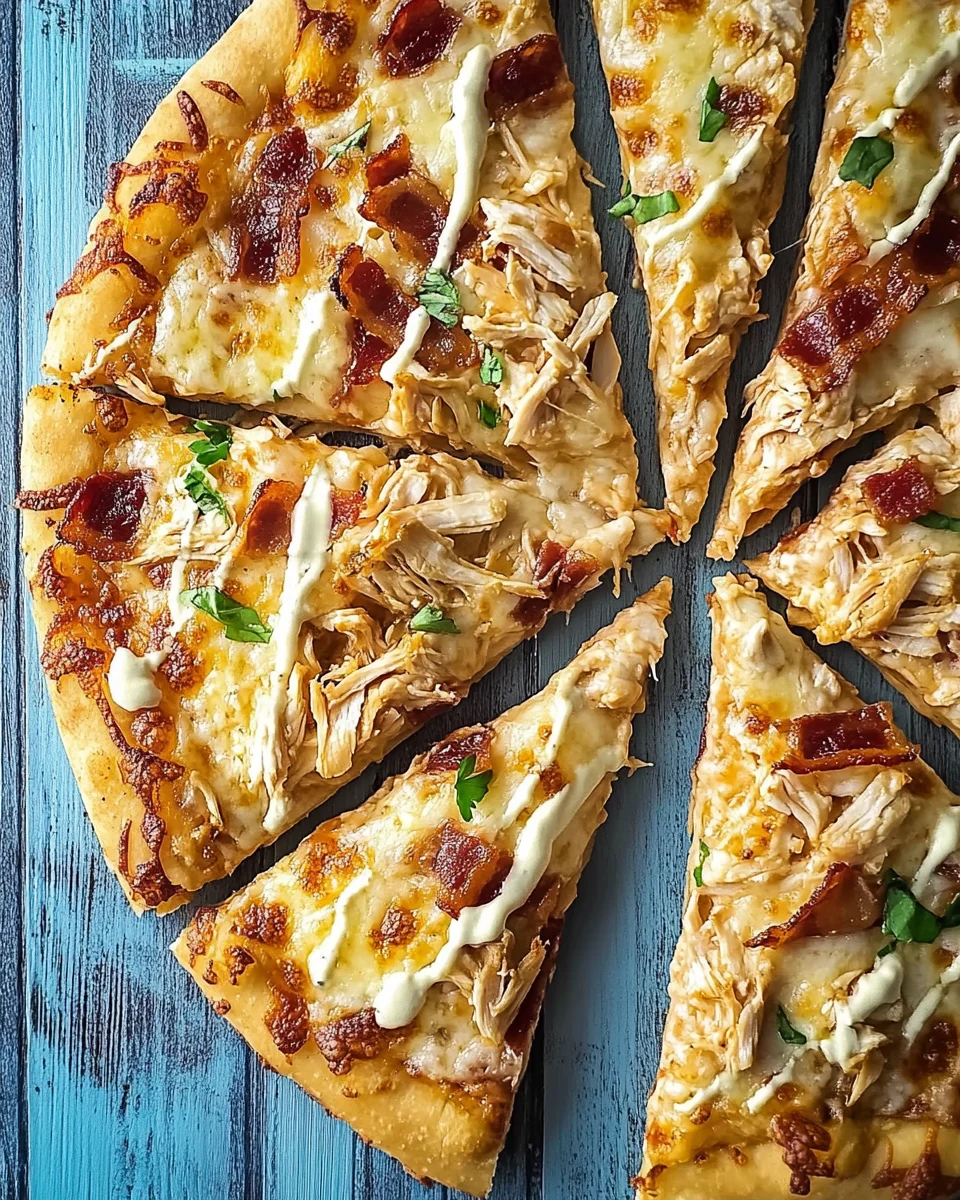 Chicken Bacon Ranch Pizza