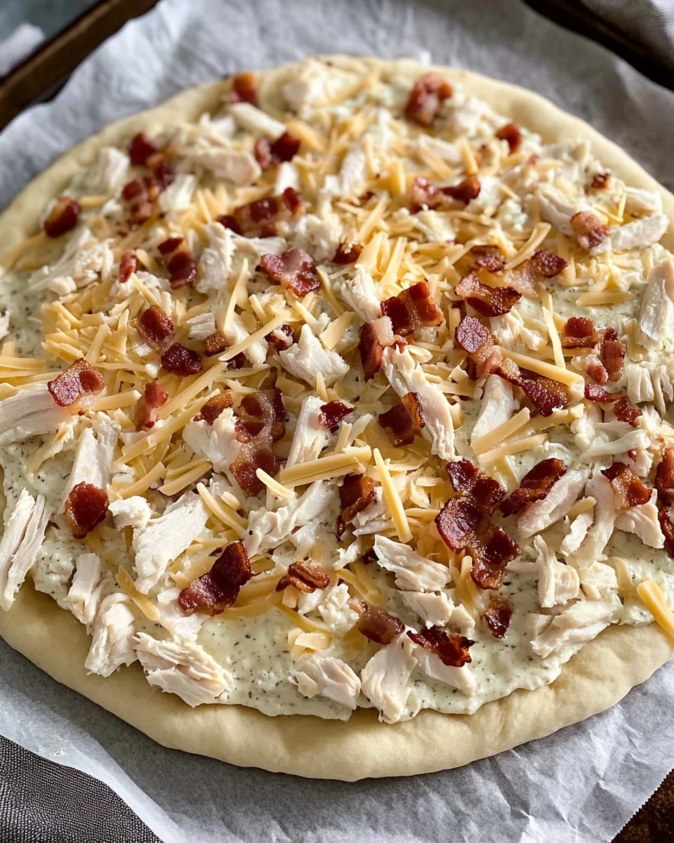 Make the ultimate chicken bacon ranch pizza at home with this simple recipe.Perfect for family dinners or a quick weekend treat!