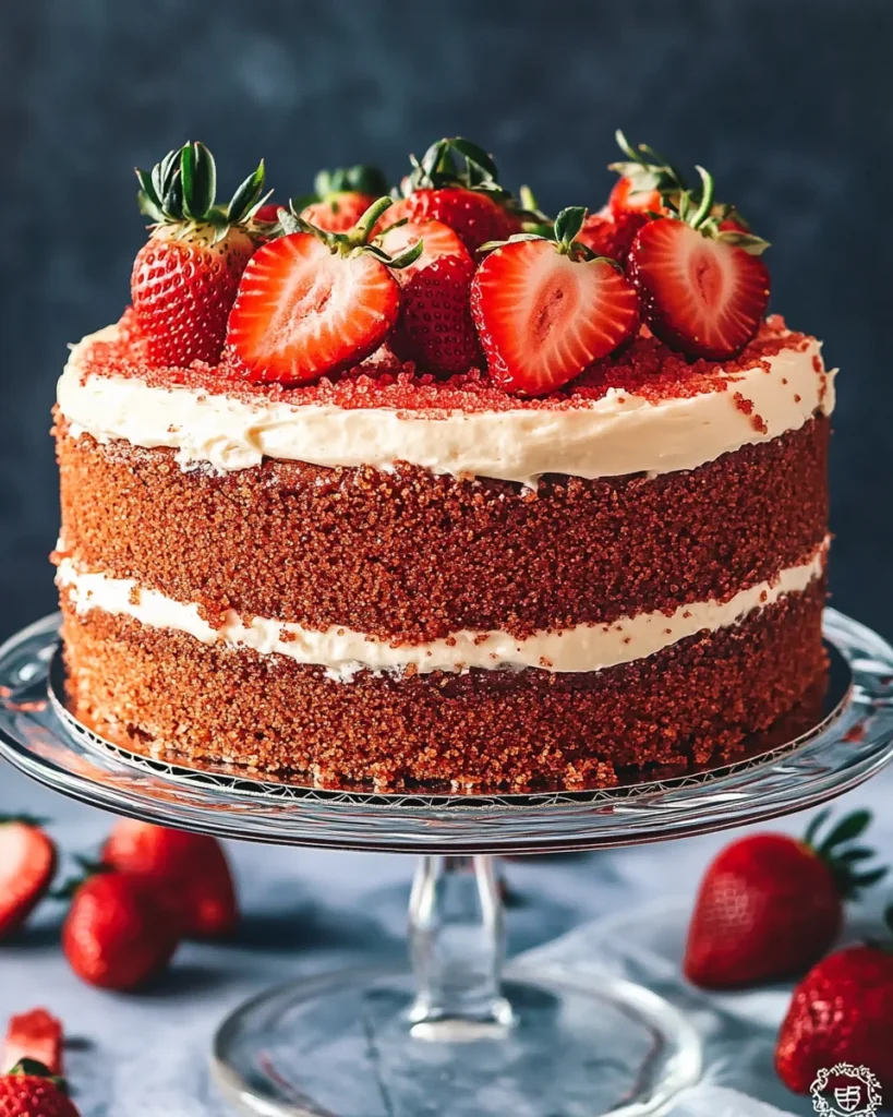 Strawberry Crunch Cake