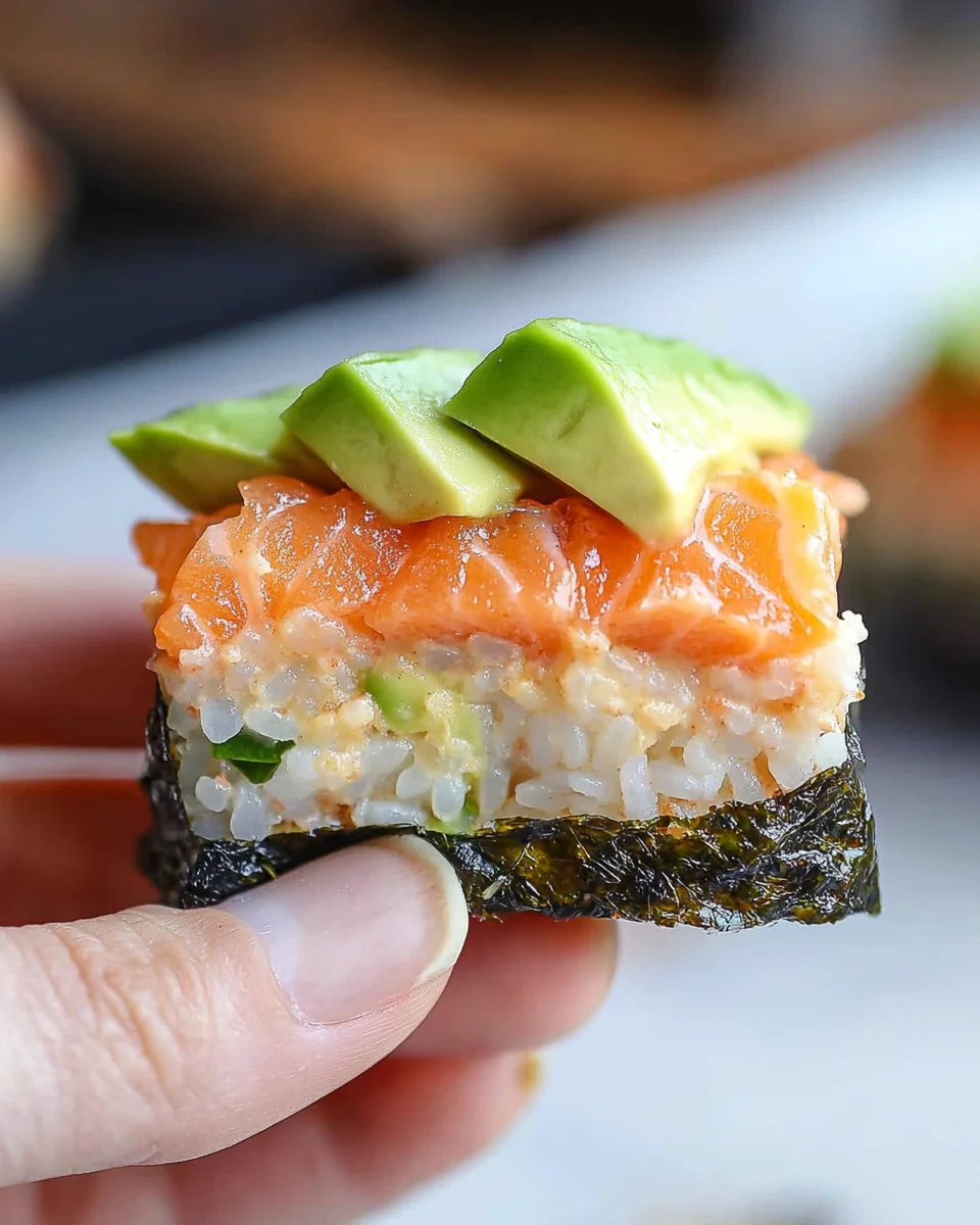 salmon sushi bake