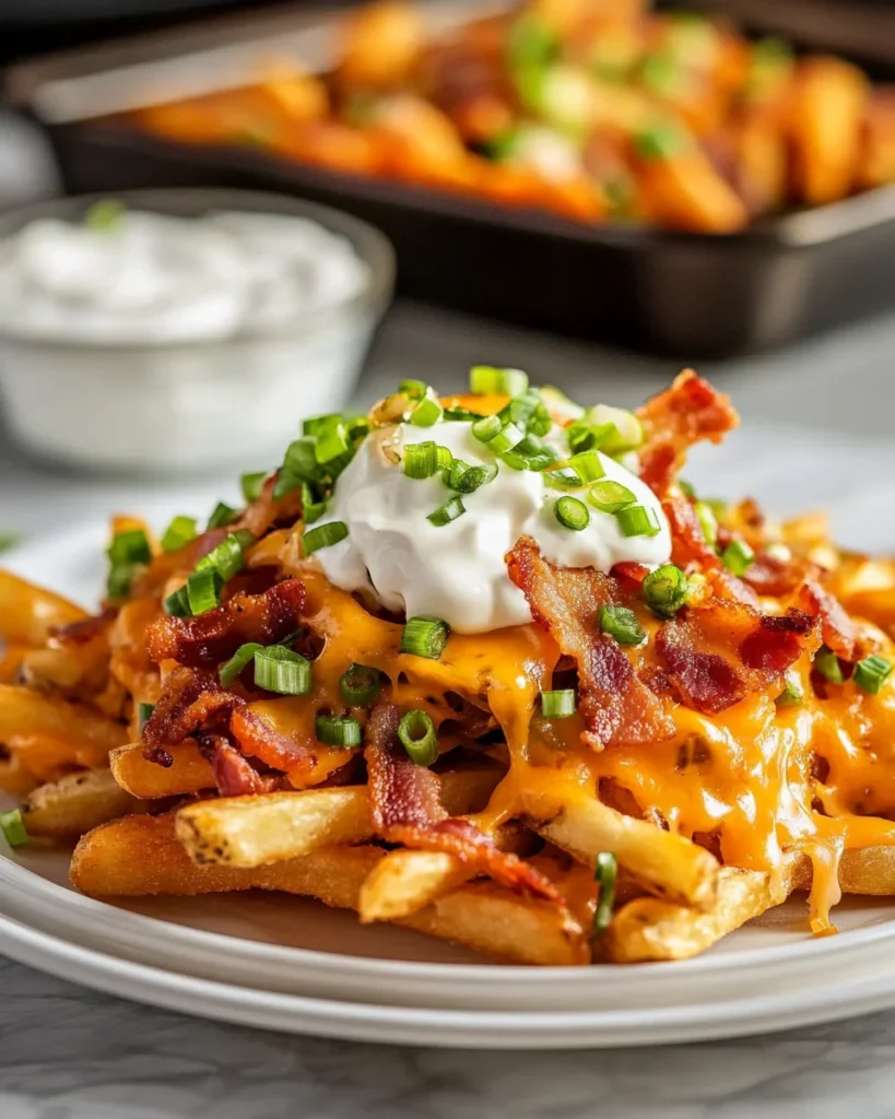 How to Plate Loaded Fries