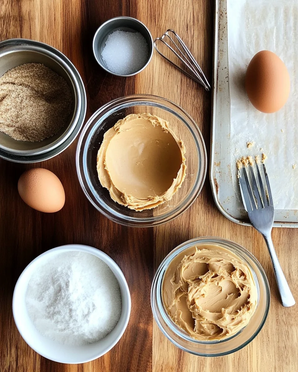 4 Ingredient Peanut Butter Cookies