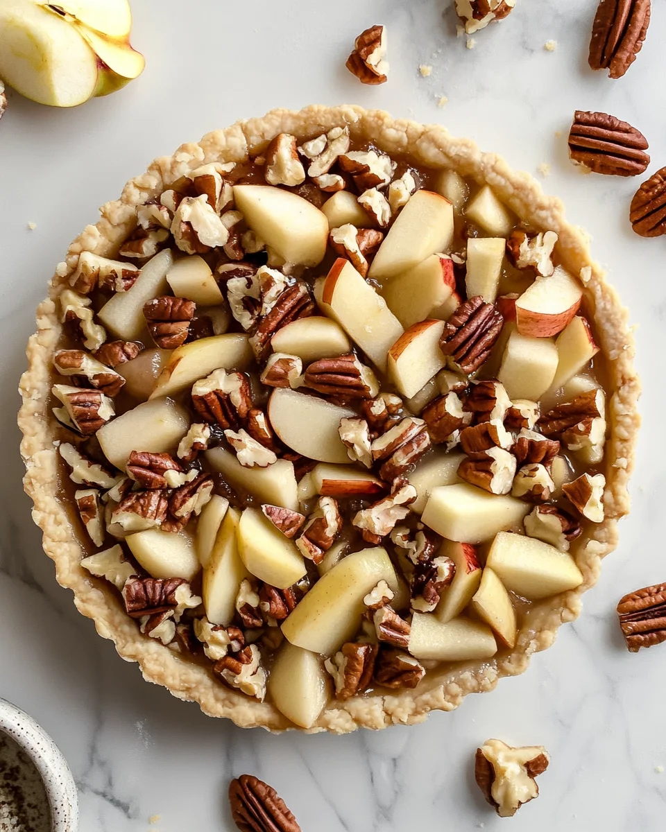 recipe for apple and pecan danish pastry tart