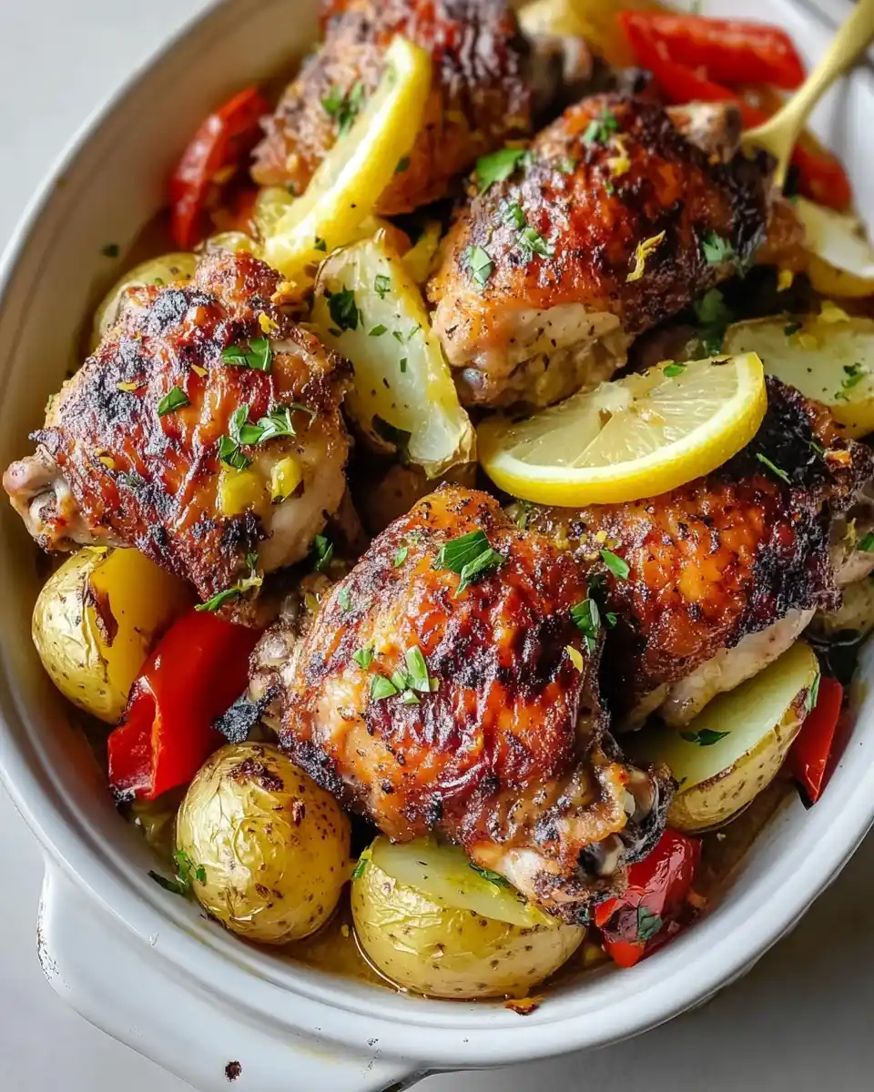 Greek Lemon Chicken and Potatoes