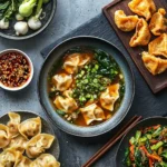 Different methods of cooking frozen wontons: boiling, steaming, and pan-frying.