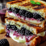 Blackberry Balsamic and Brie Grilled cheese