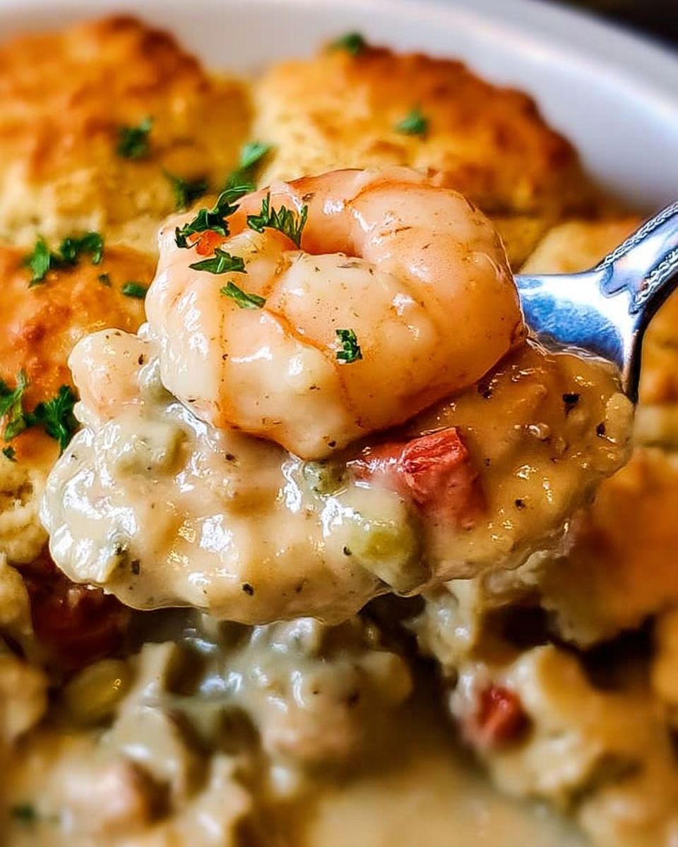 Cheddar Bay Biscuit Seafood Pot Pie