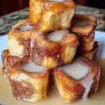 Cinnamon Roll French Toast Bites