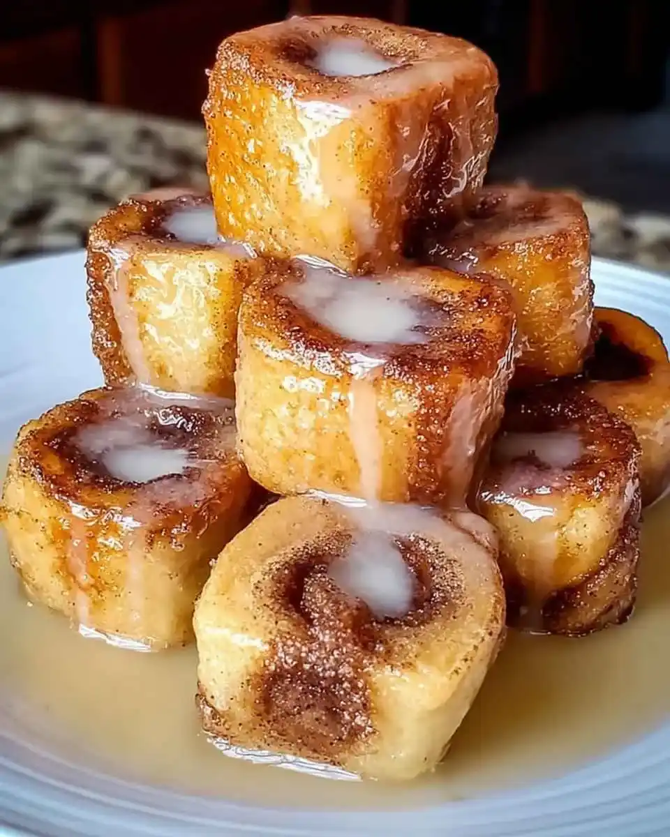 Cinnamon Roll French Toast Bites