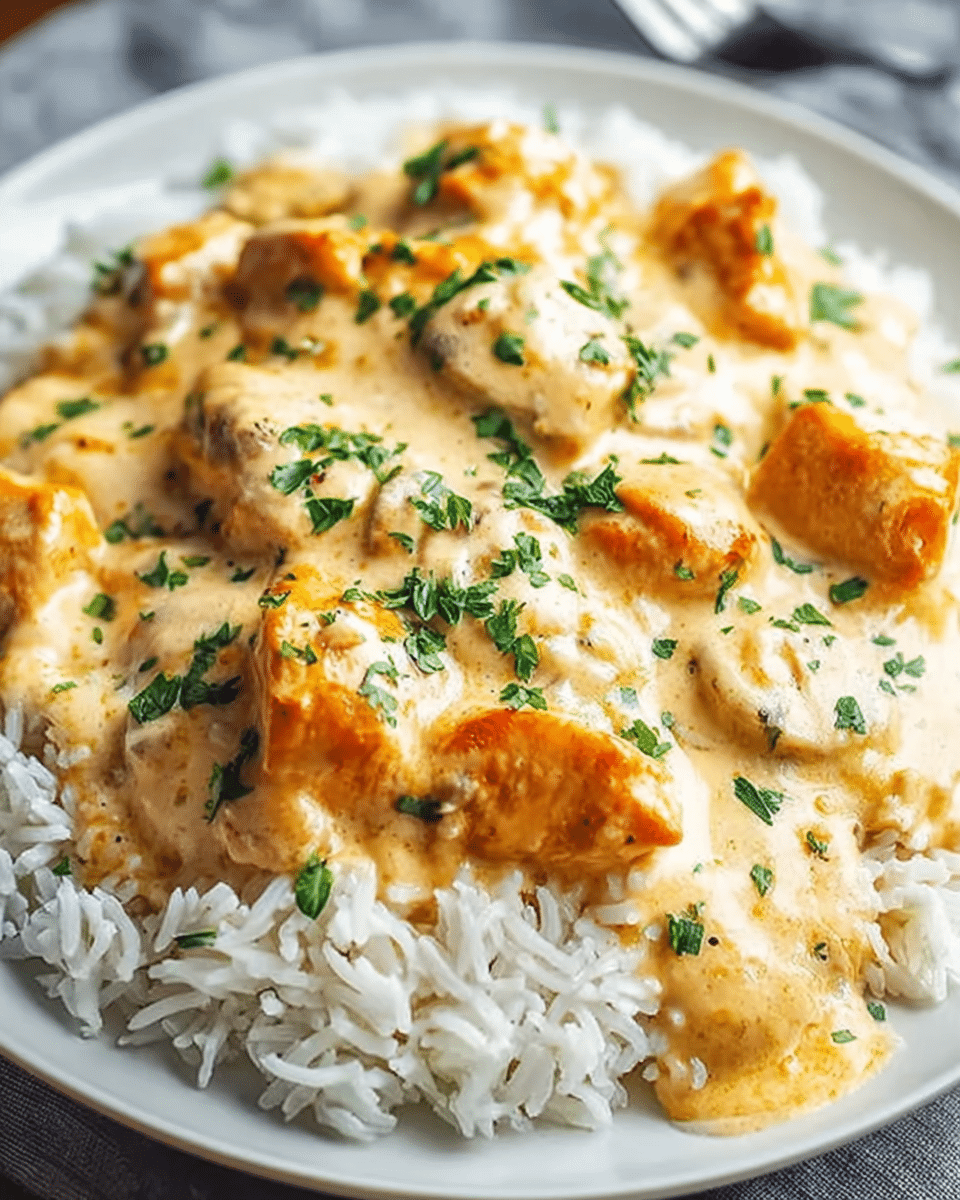 Creamy Smothered Chicken and Rice