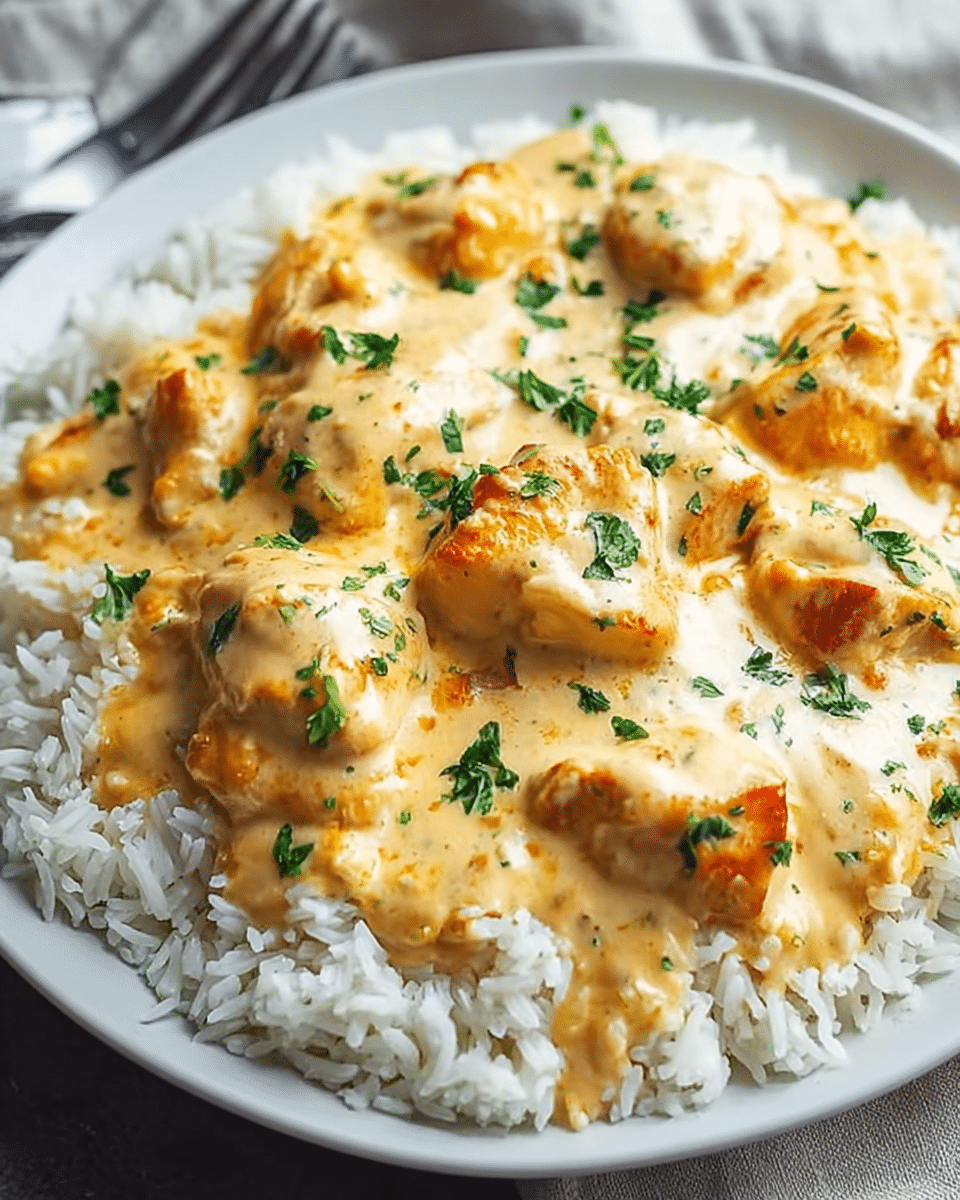 Creamy Smothered Chicken and Rice