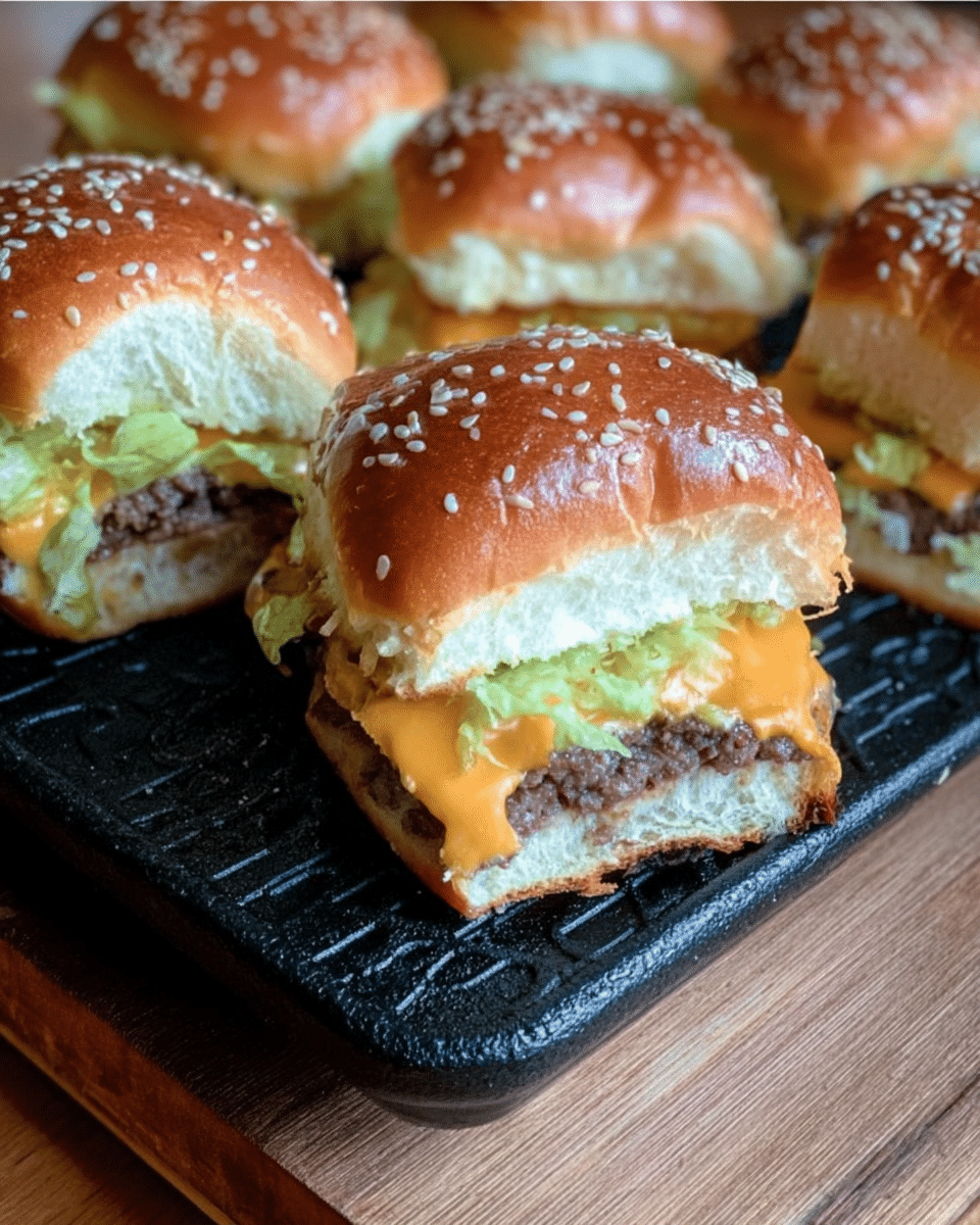 Mini Big Mac Cheeseburgers