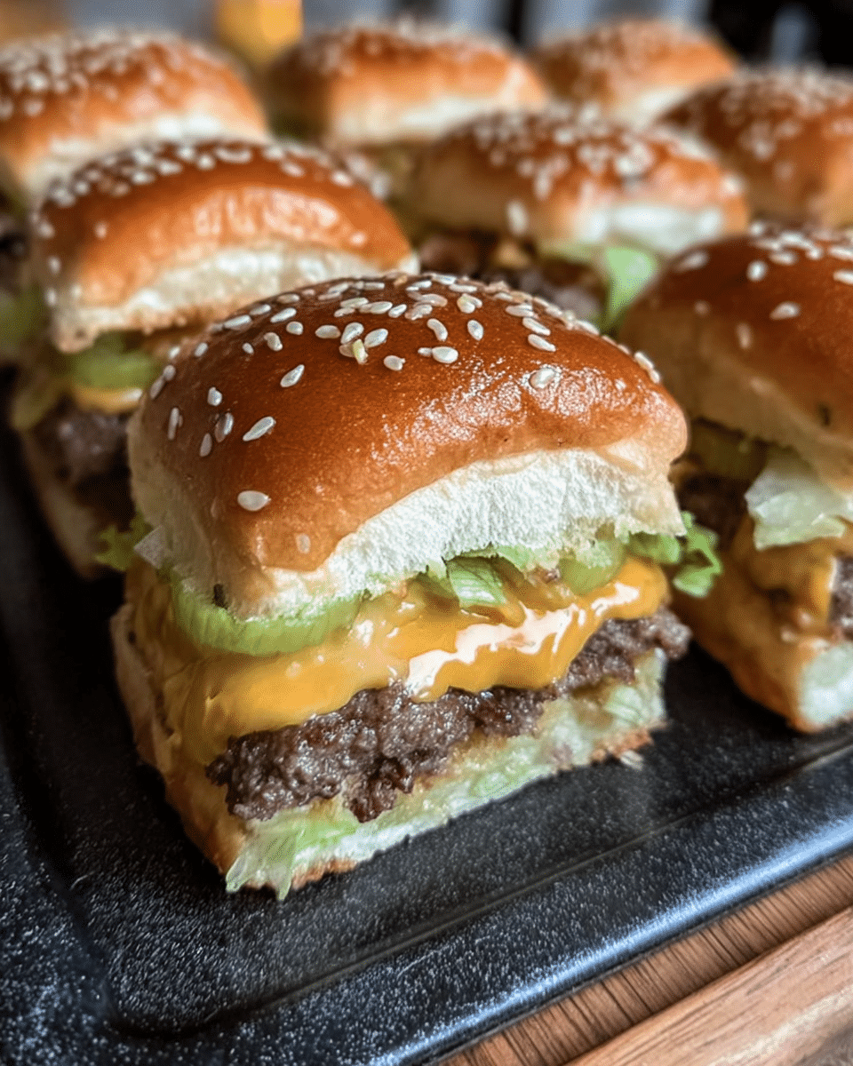 Mini Big Mac Cheeseburgers