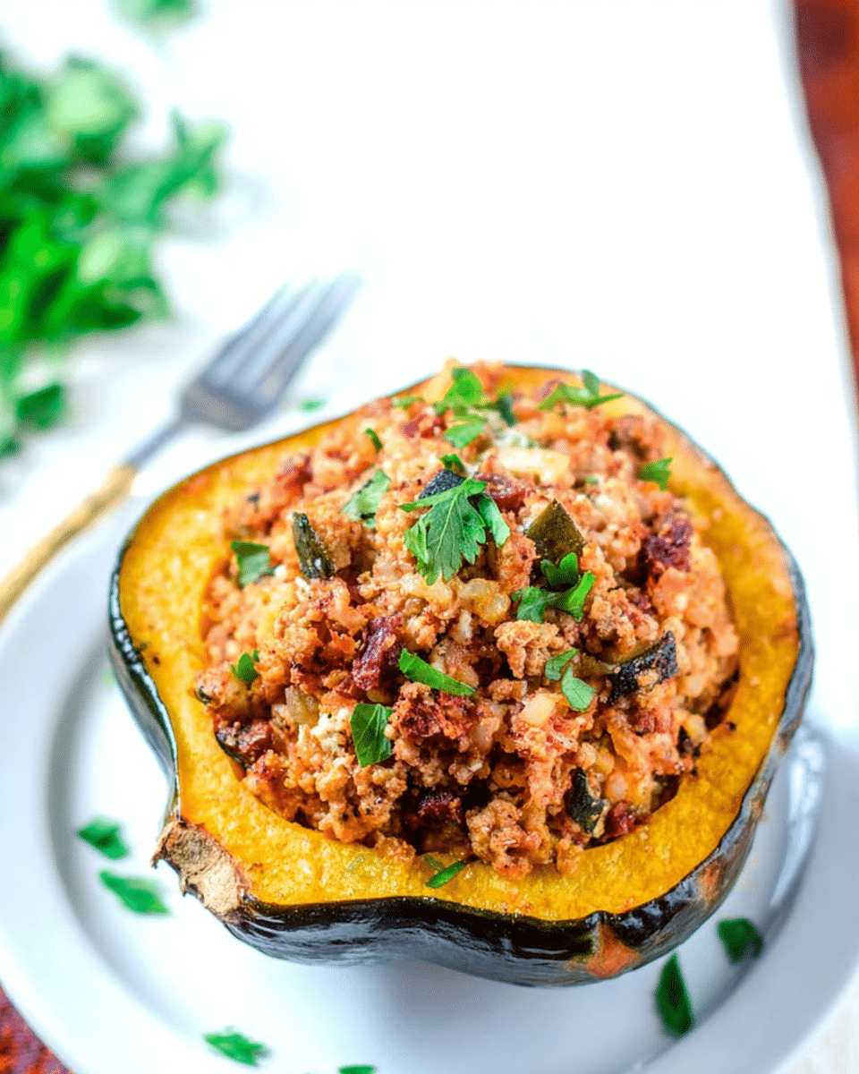 Moroccan-Style Stuffed Acorn Squash