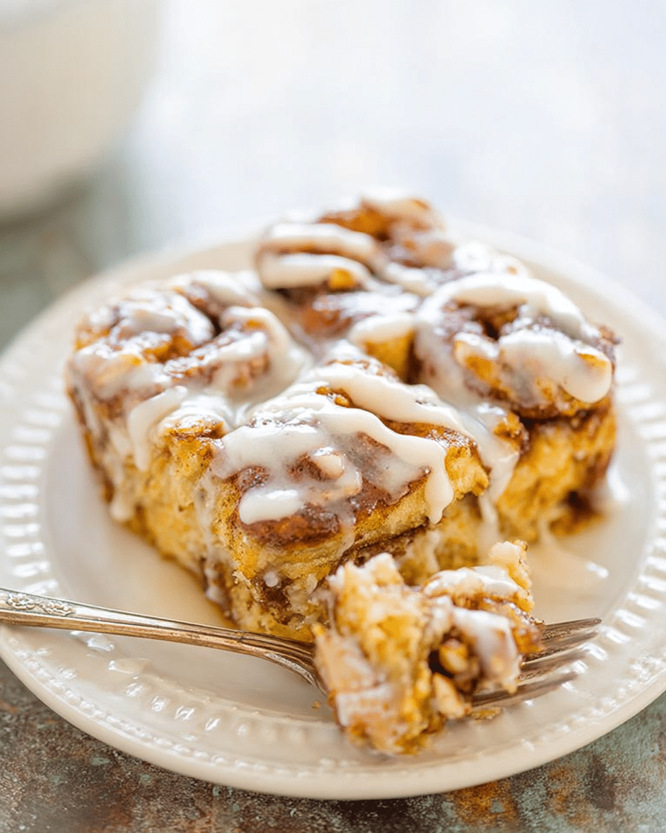 Pumpkin Cinnamon Roll Bake