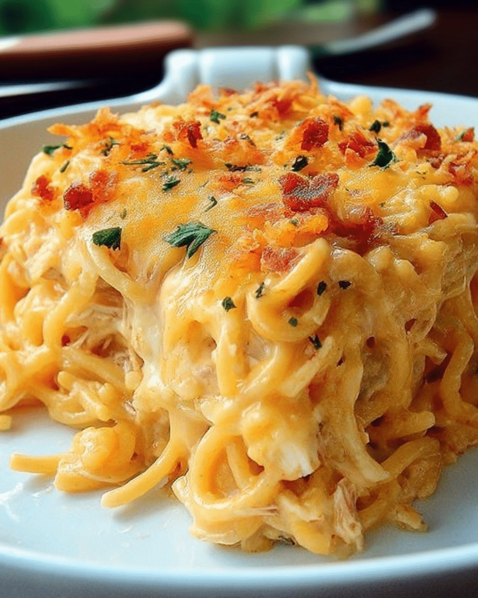 Southern Chicken Spaghetti BAKE