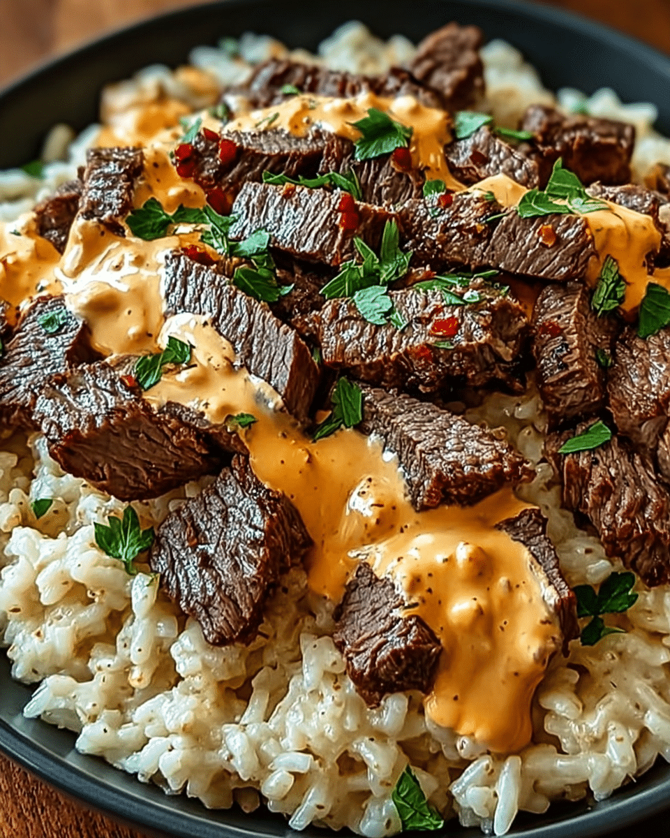 Steak and Queso Rice – One-Pan Comfort