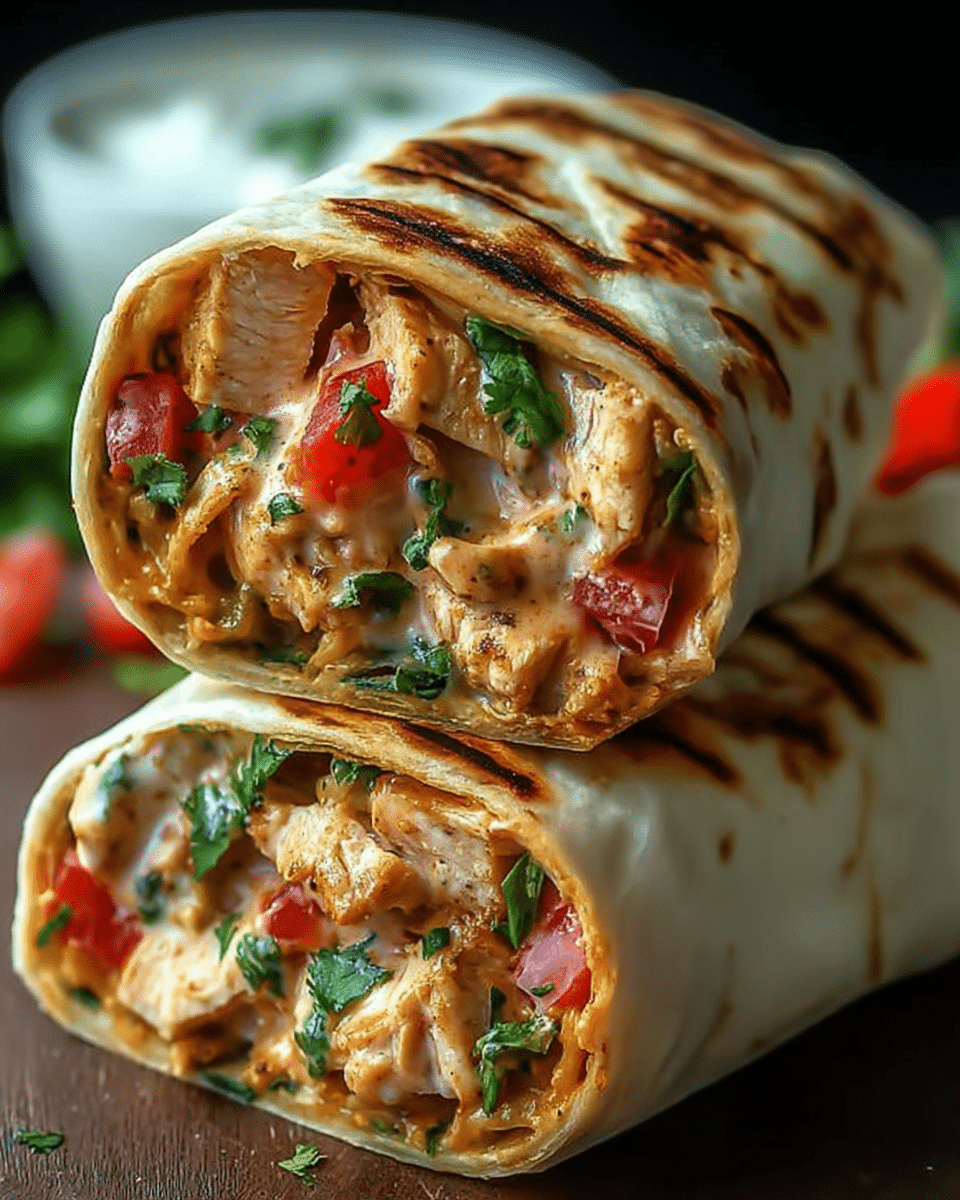 Chipotle Ranch Grilled Chicken Burrito