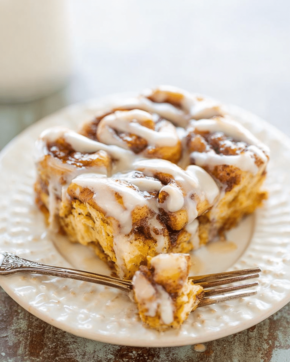 Pumpkin Cinnamon Roll Bake