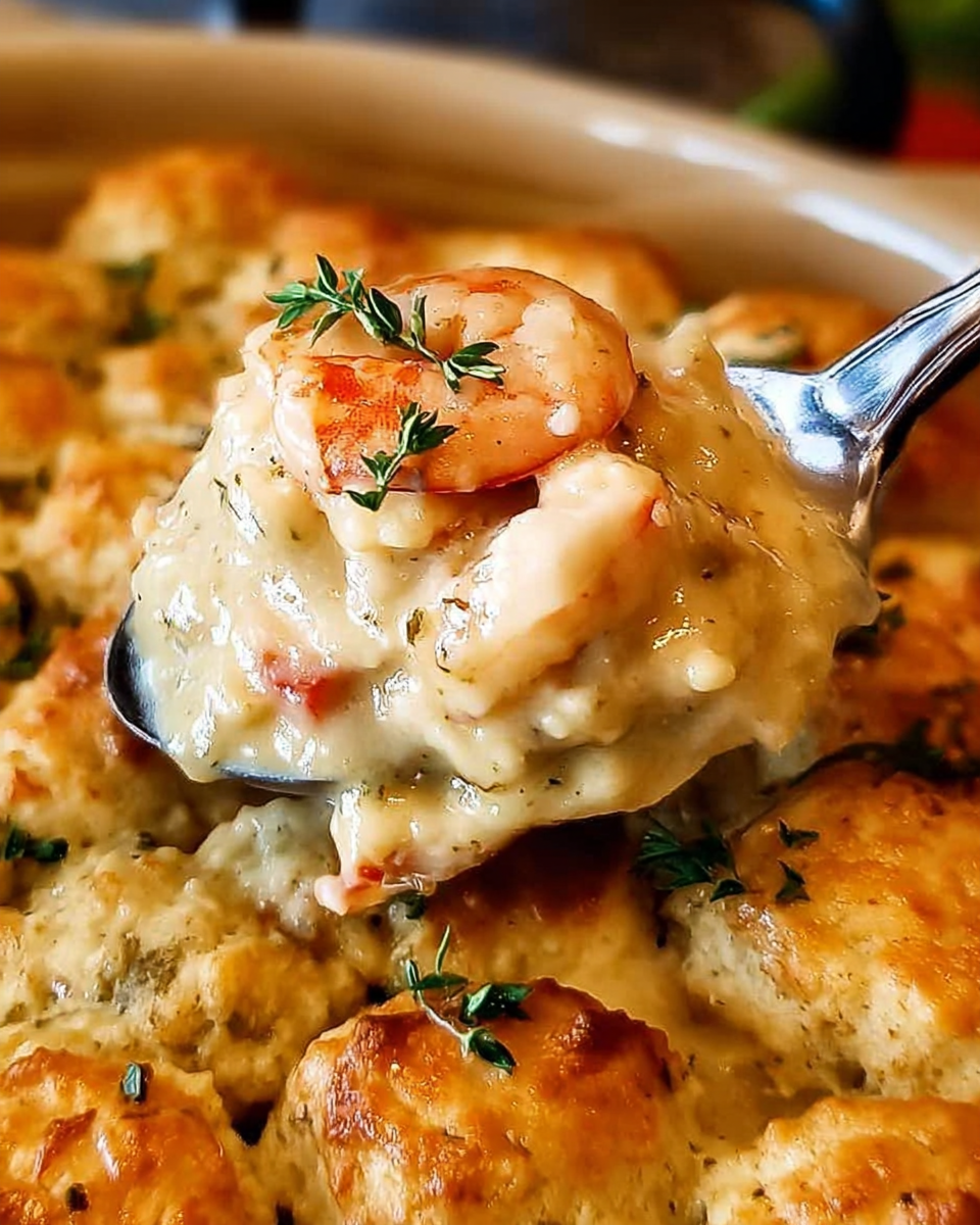 Cheddar Bay Biscuit Seafood Pot Pie