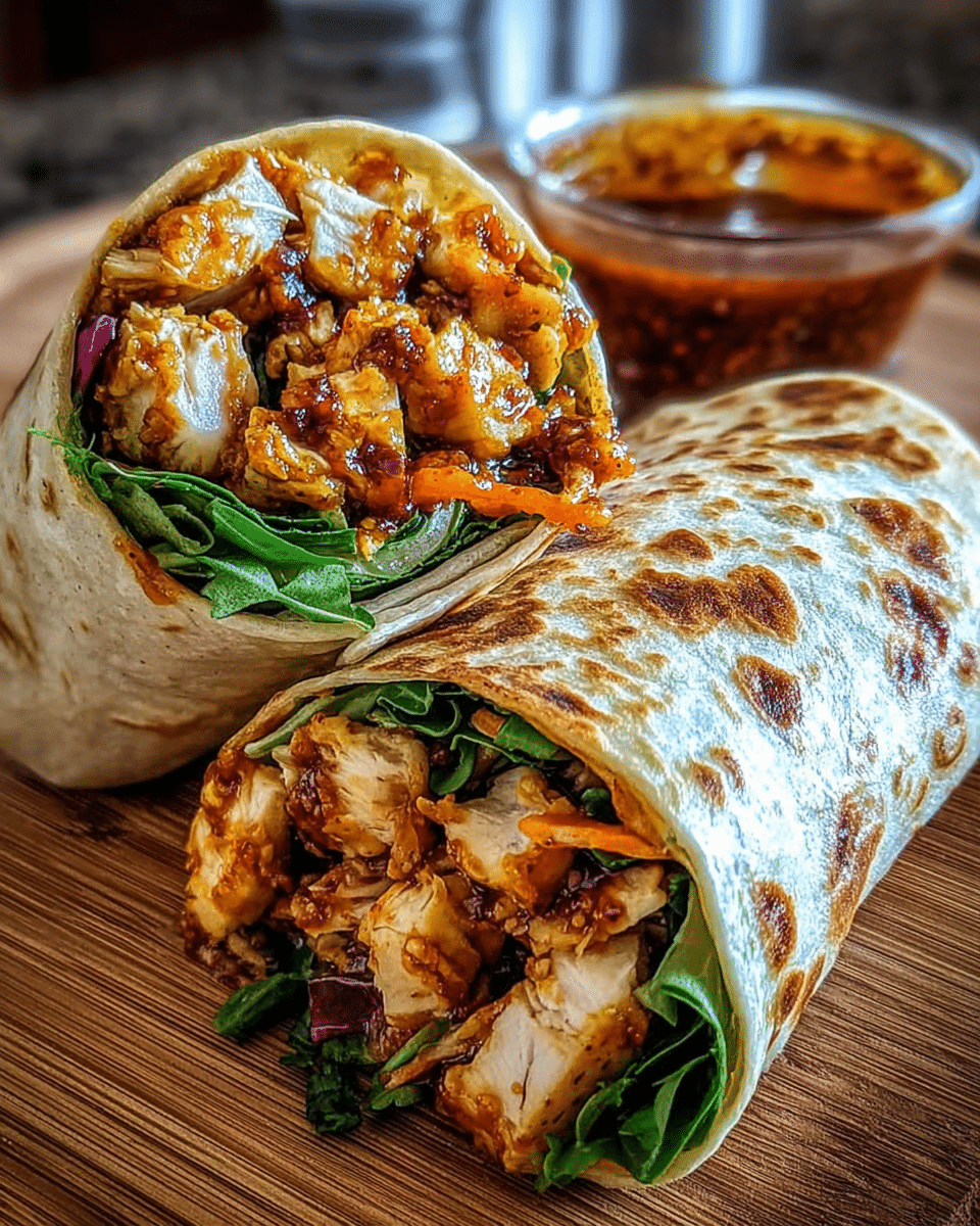 Sweet Chili Chicken Wraps