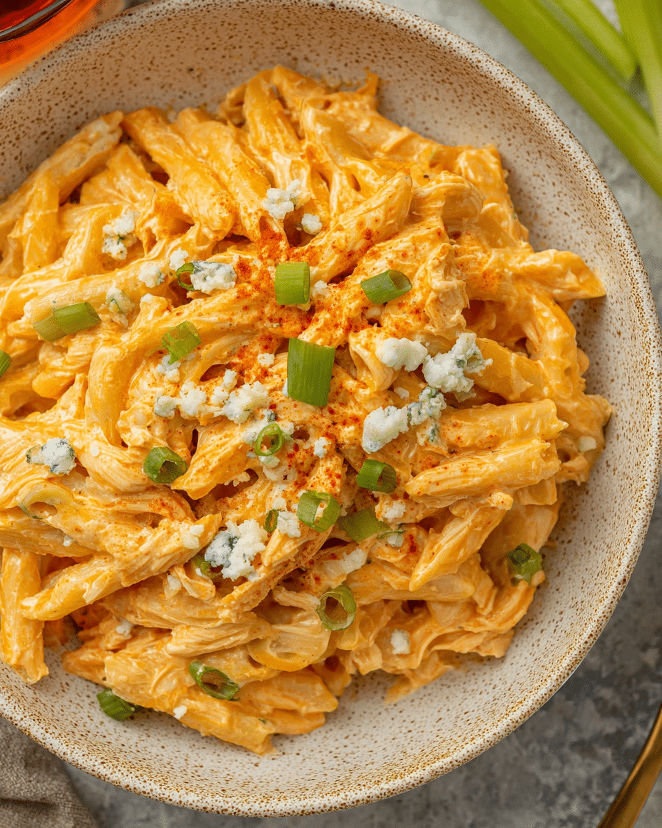 Buffalo Chicken Alfredo Pasta