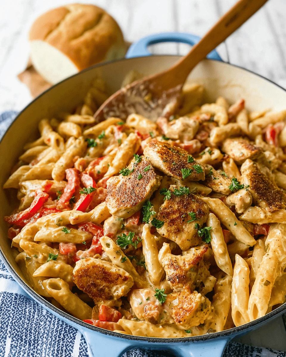 Cajun Cream Cheese Chicken Pasta