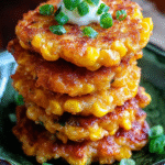 Irresistibly Crispy Cheesy Corn Fritters