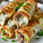 Keto Philly Cheesesteak Roll Ups