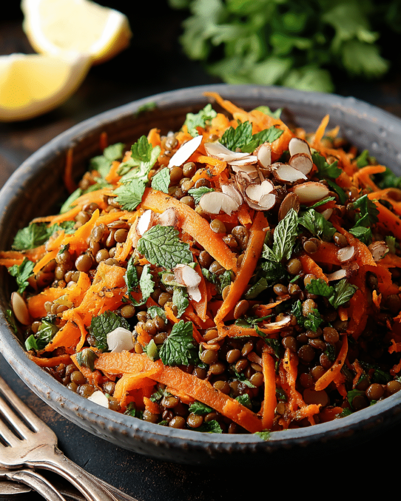 Moroccan-Spiced Carrot and Lentil Salad