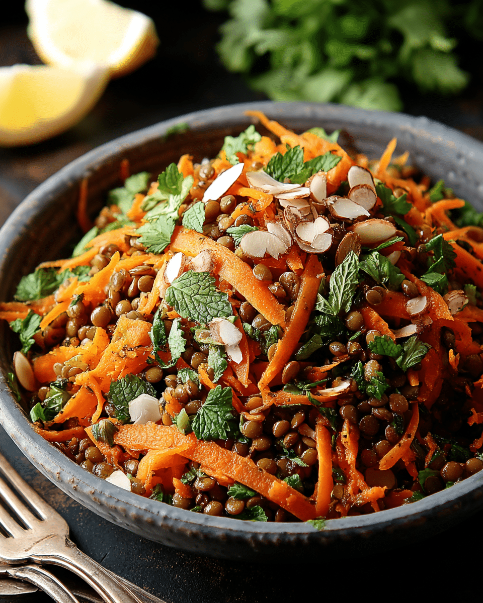 Moroccan-Spiced Carrot and Lentil Salad