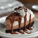 No-Bake Brownie Batter Cheesecake