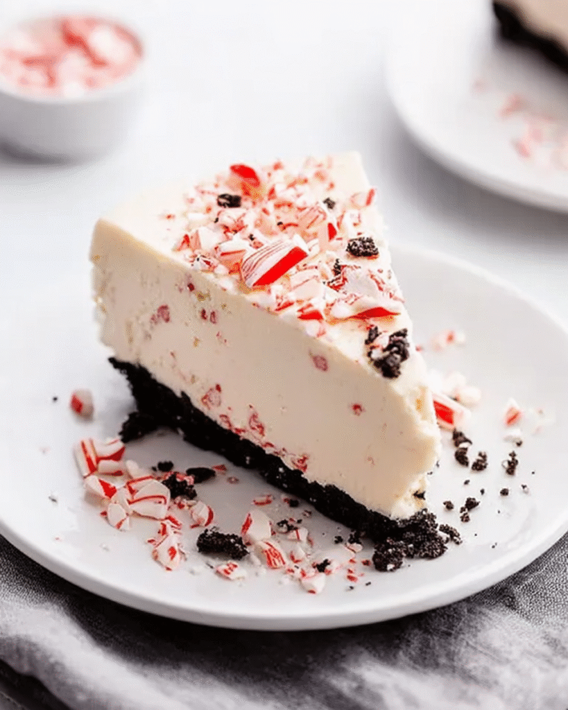 No-Bake Peppermint Cheesecake