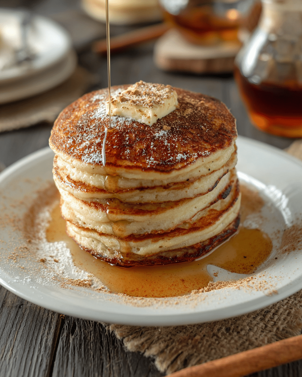 VANILLA CINNAMON BUTTERMILK PANCAKES