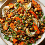 Warm Chickpea and Lentil Salad with Carrots
