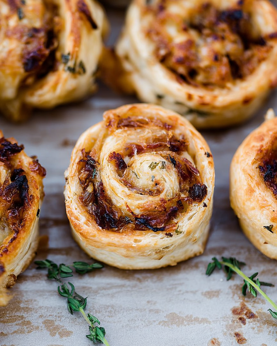 French onion savory swirls