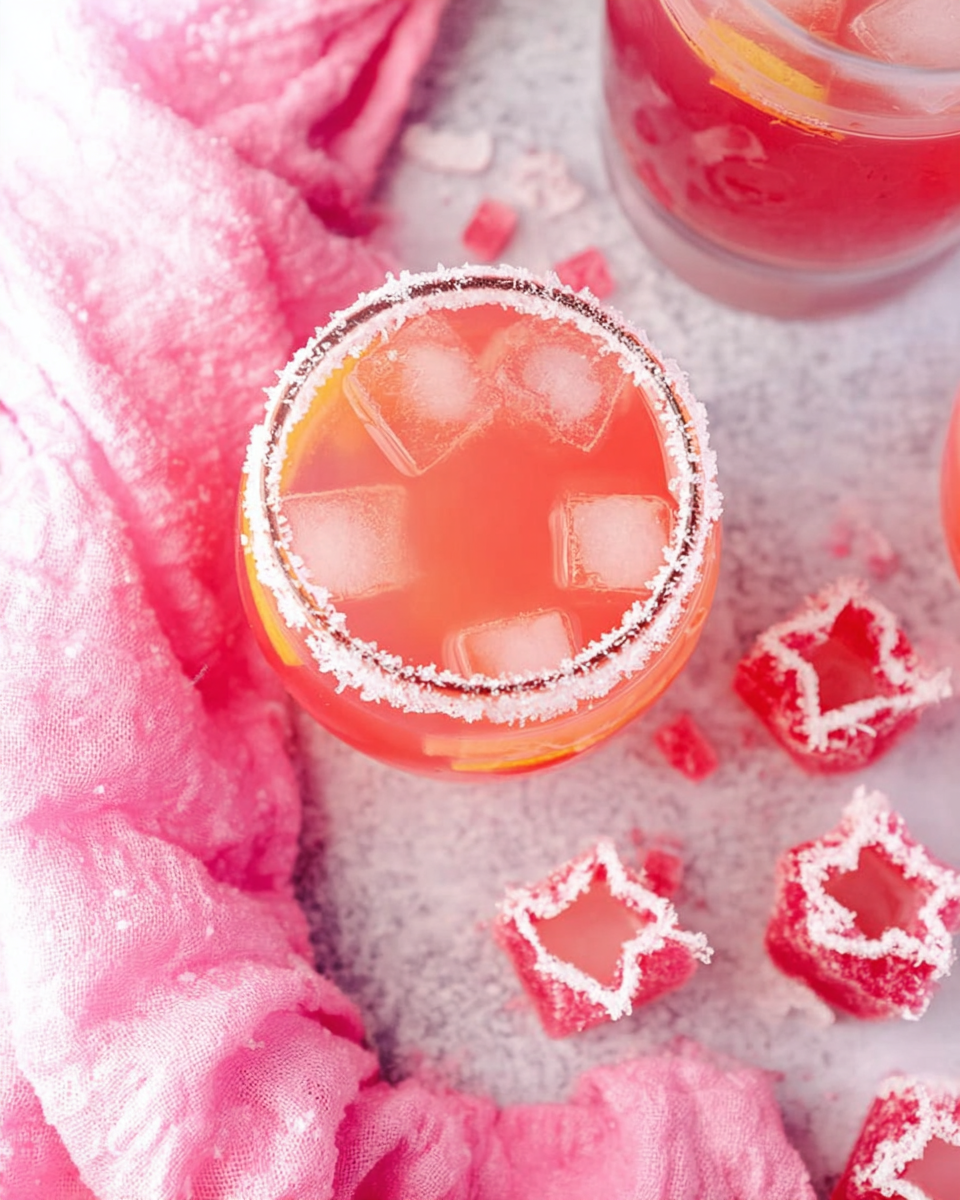 Pink Starburst Mocktail Shots