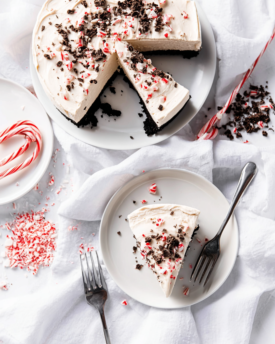 No-Bake Peppermint Cheesecake