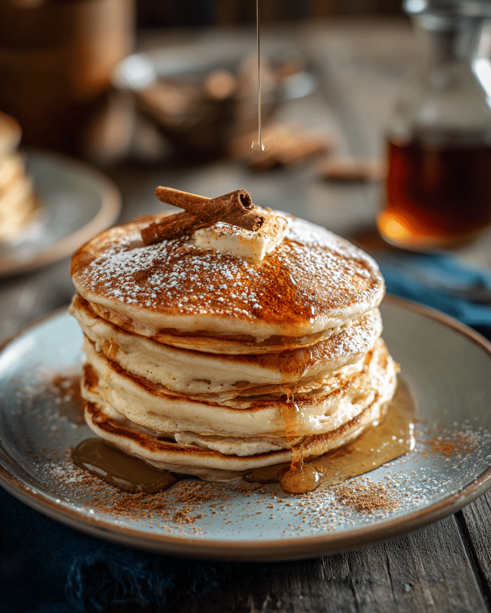 VANILLA CINNAMON BUTTERMILK PANCAKES