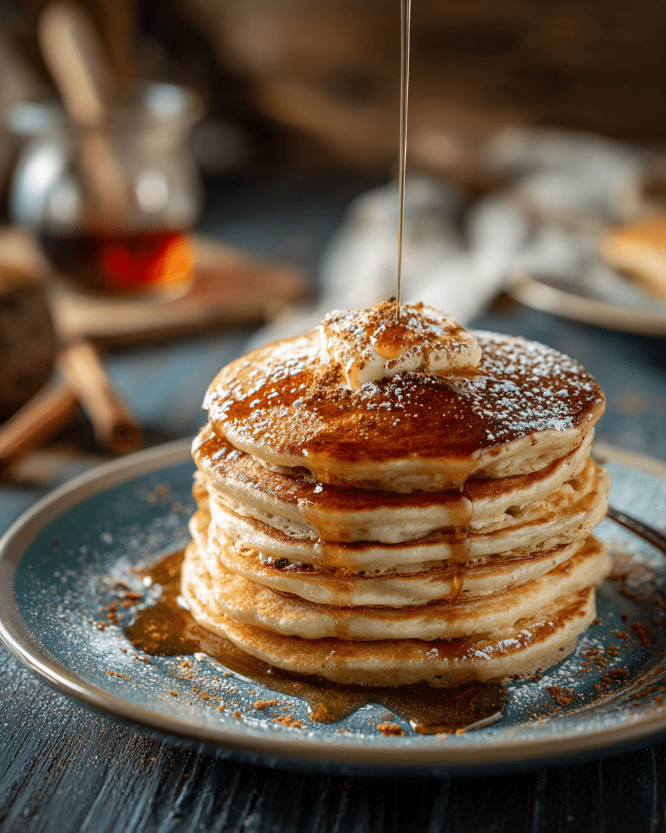 VANILLA CINNAMON BUTTERMILK PANCAKES