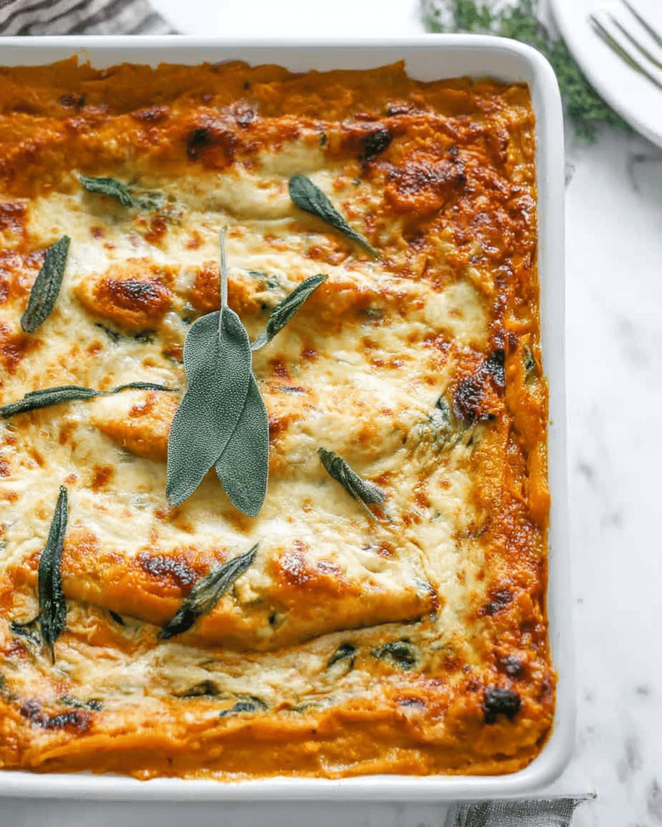 Pumpkin Spinach Lasagna