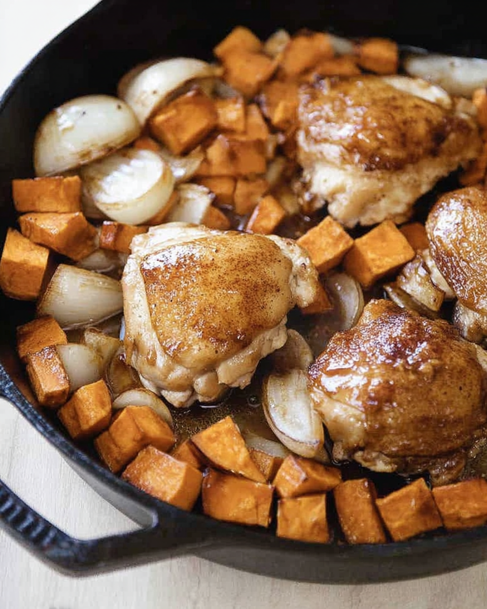 Maple-Glazed Chicken with Sweet Potatoes