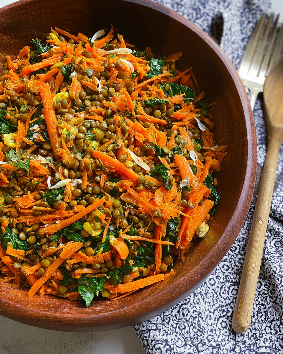 Moroccan-Spiced Carrot and Lentil Salad