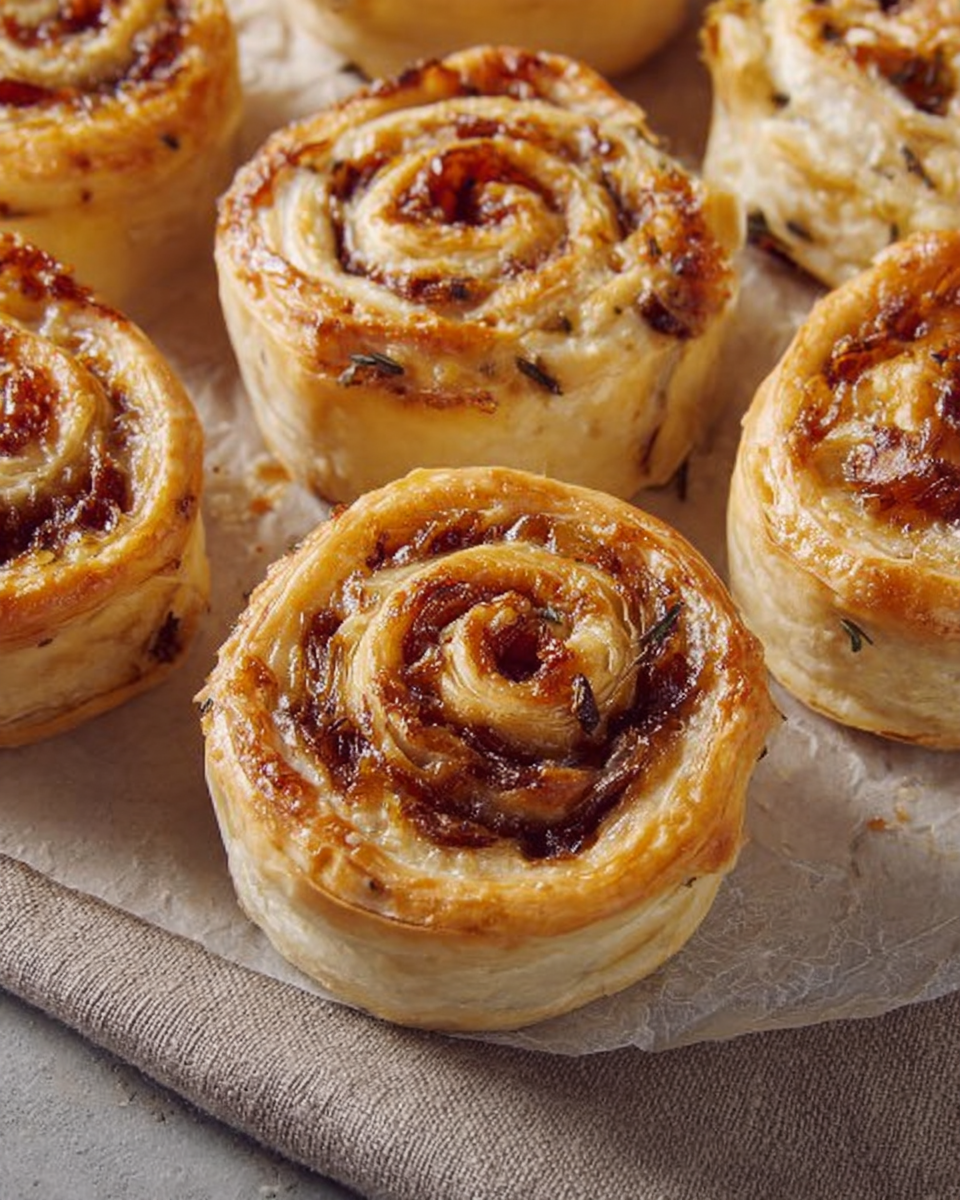 French onion savory swirls