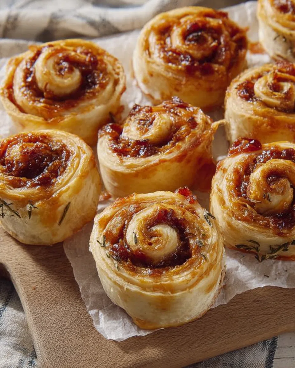 French onion savory swirls